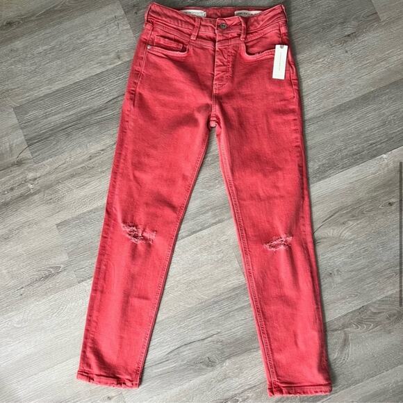 NWT Anthropologie Pilcro & The Letterpress High-Rise Slim Ankle Denim 26 Skinny - Picture 7 of 10